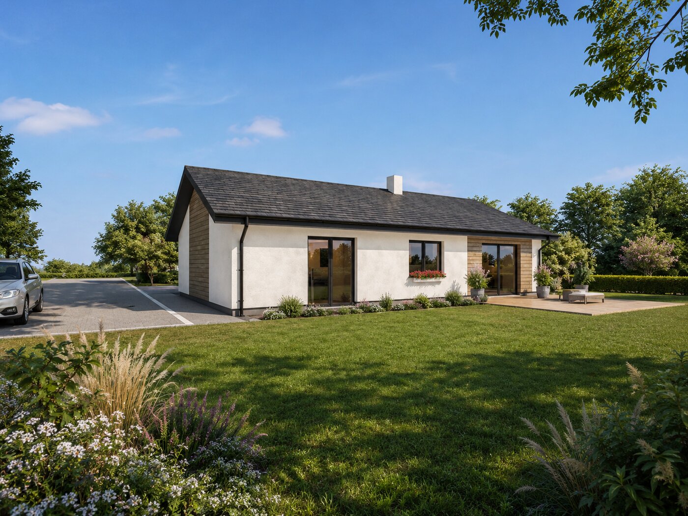 Bungalov — foto varianty